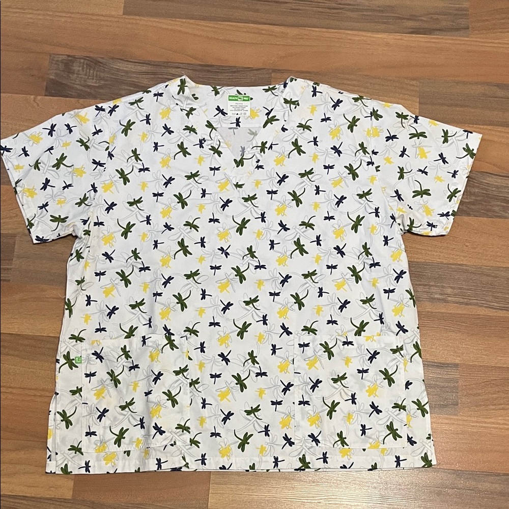 Health pro dragonfly scrub top 2XL